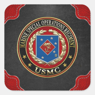 Marien speciaal operationeel programma (MSOR) [3D] Vierkante Sticker
