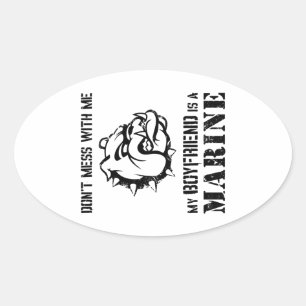 Marien Vriendin Ovale Sticker