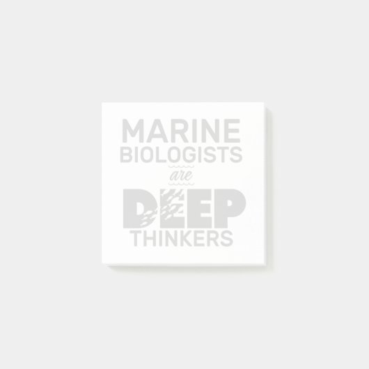 Mariene biologen zijn diep denkers post-it® notes (Voorkant)
