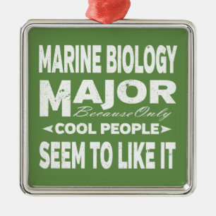 Mariene Biologie College Majoor Entle Mensen Metalen Ornament