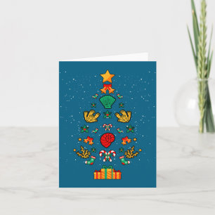 Mariene bioloog Biologie Schelpen Koralen Kerstmis Kaart