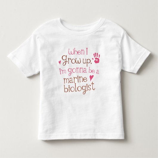 Mariene bioloog (Future) Baby Baby T-Shirt (Voorkant)