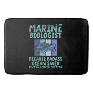 Mariene bioloog Mariene Biologie Badmat