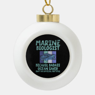 Mariene bioloog Mariene Biologie Keramische Bal Ornament