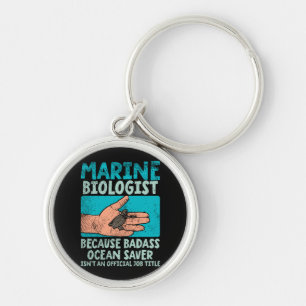 Mariene bioloog sleutelhanger