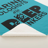 Mariene bioloog Typografie Sherpa Deken (3/4)