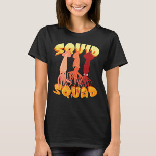 Mariene dieren Octopus Seafood Squid Squid T-shirt