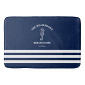 Mariene en Witte Stripe Beach House | Seapaard Badmat (Voorkant)