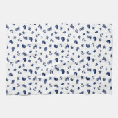 Mariene Motif met zeepaarden Theedoek (Horizontaal)