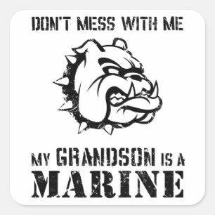 Mariene opa/Grandma Vierkante Sticker