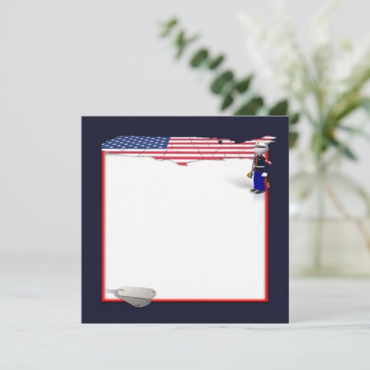 Mariene Uitnodiging (Staand voorkant)