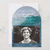 Mariene Wetenschap Afstuderen Oceaanaankondiging Kaart (Voorkant)