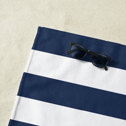 Mariene & Witte Stripe Persoonlijke strand House Strandlaken (In situ)