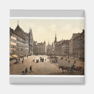 Marienplatz, München, Beieren, Duitsland schitter Magneet
