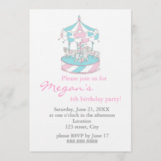 Marier-aller-rond - invitation d'anniversaire
