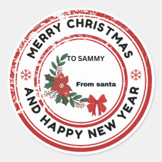 Marier stickers de noël