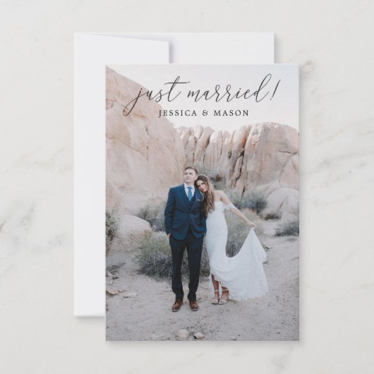 Mariés à la Fuite Annonce Invitation (Devant)