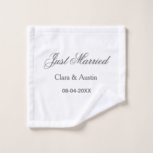 Mariés à peine ajouter nom de couple date année si (Gant de toilette)