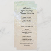 Mariés au bord de la mer Modèle de programme de ma (Devant / Derrière)