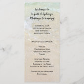 Mariés au bord de la mer Modèle de programme de ma (Devant)