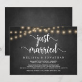 Mariés, Bois Rustique, Faire-part de Mariage en El (Devant / Derrière)