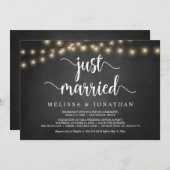 Mariés, Bois Rustique, Faire-part de Mariage Intim (Devant / Derrière)