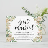 Mariés, carte d'invitation pour réception de maria (Debout devant)