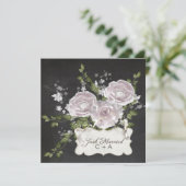 Mariés de frais ! Élégante invitation de mariage r (Debout devant)