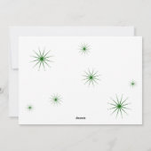 Mariés et Éclatants Carte de Fêtes de Nouveaux Mar (Dos)