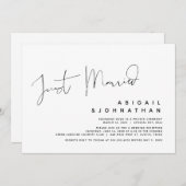 Mariés, Faire-Part de Mariage en Elopement (Devant / Derrière)