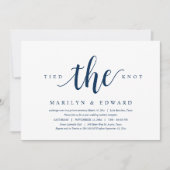 Mariés, Faire-part de mariage moderne après élopem (Devant)