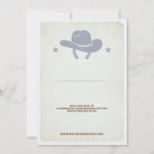 Mariés | Faire-part de mariage Western rustique | (Dos)