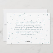 Mariés & flocon de neige lumineux Photo de vacance (Dos)