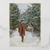 Mariés & Joyeux | Annonce de mariage de Noël (Recto)
