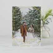 Mariés & Joyeux | Annonce de mariage de Noël (Debout devant)