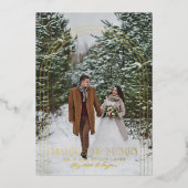 Mariés & Joyeux | Annonce de mariage de Noël (Recto)