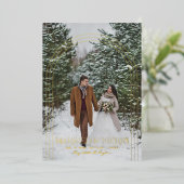 Mariés & Joyeux | Annonce de mariage de Noël (Debout devant)