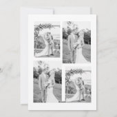 Mariés & Joyeux Premier Noël Carte de Vœux Simple (Dos)