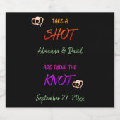 Mariés qui se disent Oui Étiquette de Liquor Perso (Étiquettes simples)