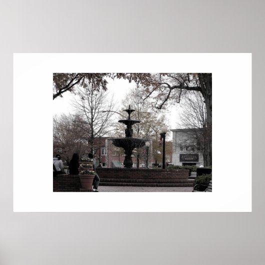Marietta Square Fountain - cricketdiane fotoart Poster (Voorkant)