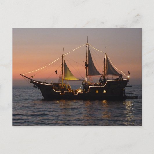 Marigalante bij Sunset Briefkaart (Voorkant)