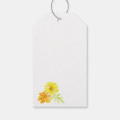 Marigold aquarelle fine art merci étiquettes (Dos)