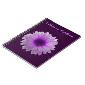 Marigold blanc et violet Carnet personnalisable (Côté gauche)