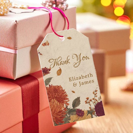 Marigold Border Rustic Boho Autumn Floral Wedding  Cadeaulabel