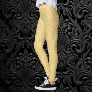 Marigold door William Morris, Garden Flowers Leggings