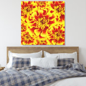 Marigold Flower Canvas Afdruk (Insitu (Slaapkamer))