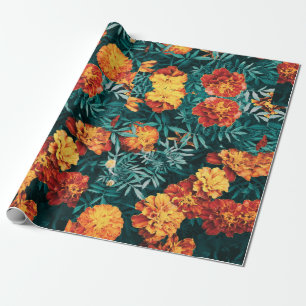 Marigold Flowers Cadeaupapier