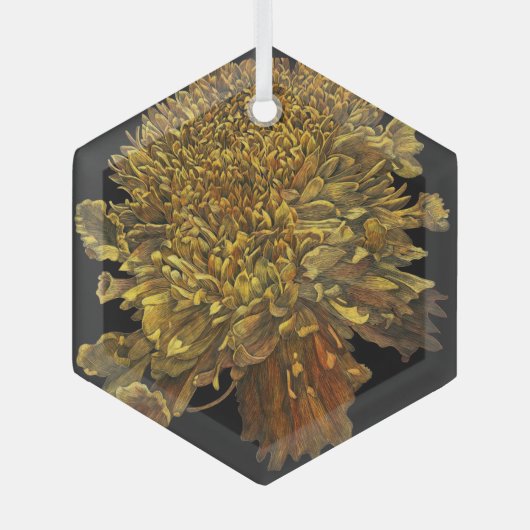Marigold Glas Ornament (Voorkant)