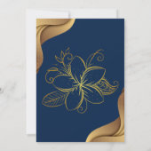 Marigold invite Indian en tant que carte Mariage h (Dos)