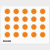 Marigold Mandala Ronde Sticker (Vel)